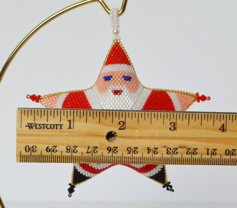 Peyote Santa Star-large Pattern - Etsy