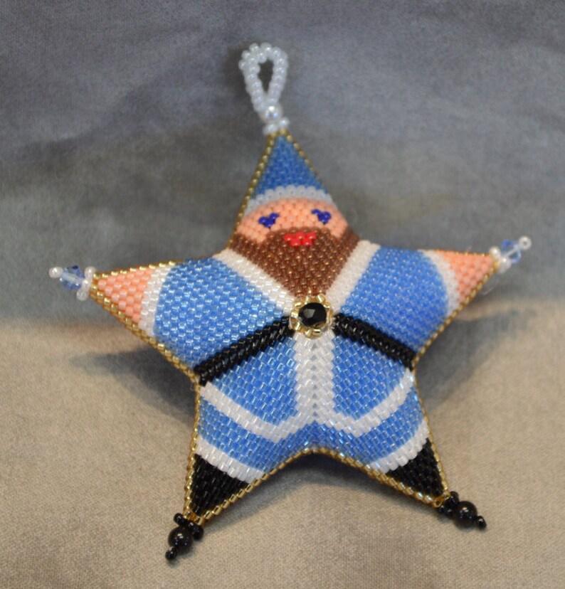 Peyote 3-D Santa Star-medium Pattern - Etsy