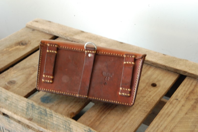 Ammunition Case of the Swiss Military larp steampunk Made of Sturdy Leather Vintage Swiss Army Ammo Bag