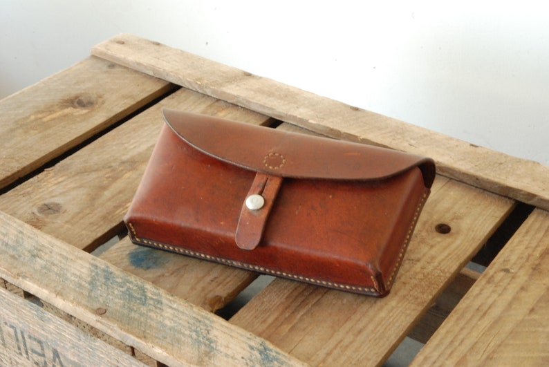 Ammunition Case of the Swiss Military larp steampunk Made of Sturdy Leather Vintage Swiss Army Ammo Bag
