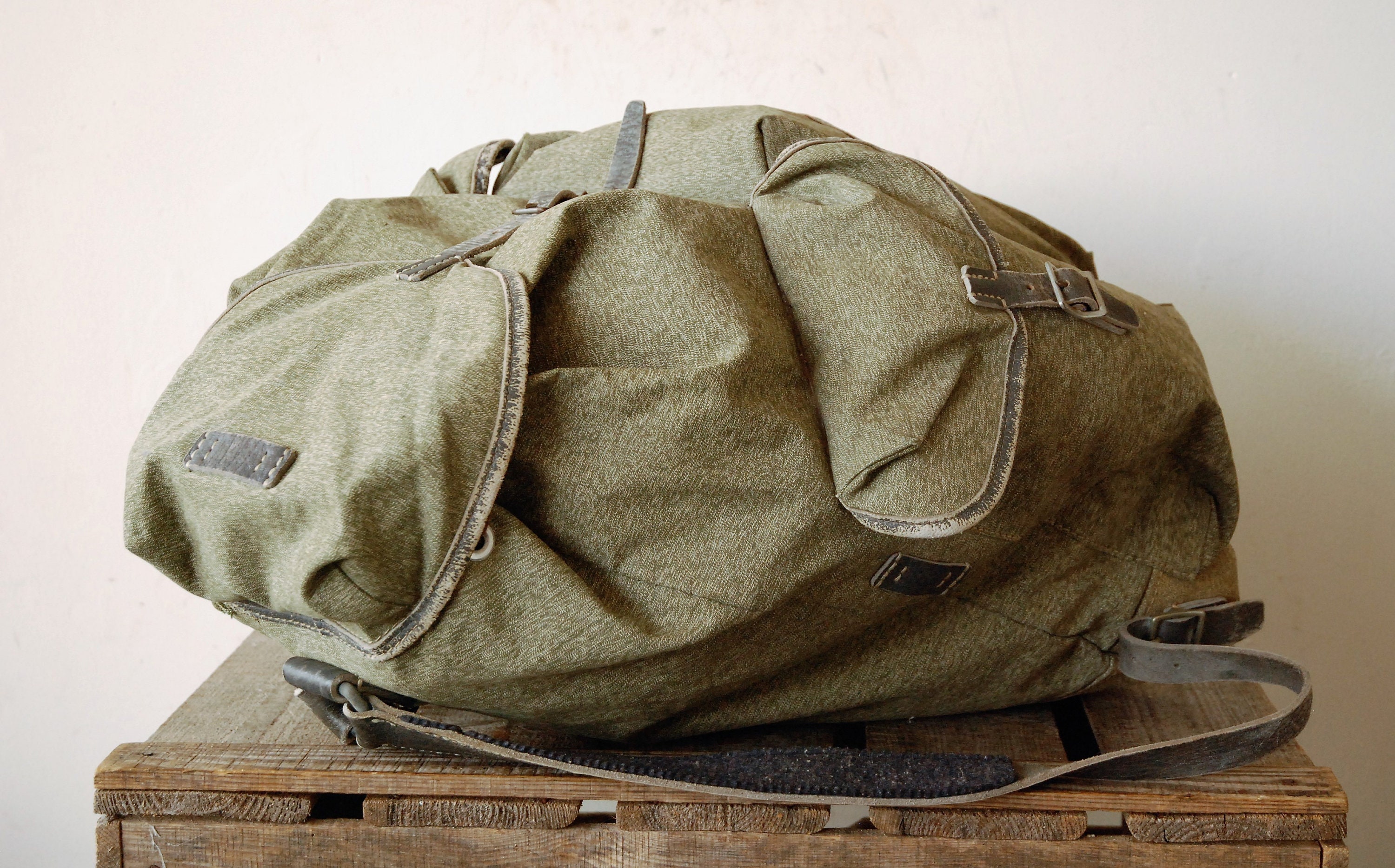 Swiss Army Backpack Rucksack Salt and Pepper Vintage Etsy