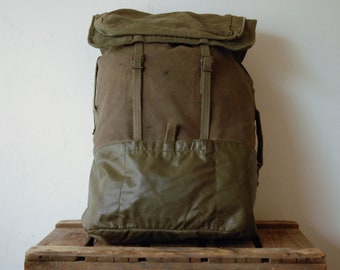 French Army Backpack Rucksack Vintage 