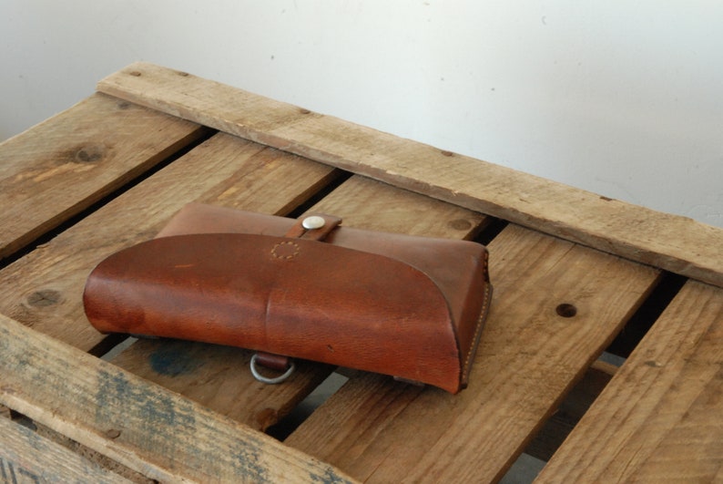 Ammunition Case of the Swiss Military larp steampunk Made of Sturdy Leather Vintage Swiss Army Ammo Bag