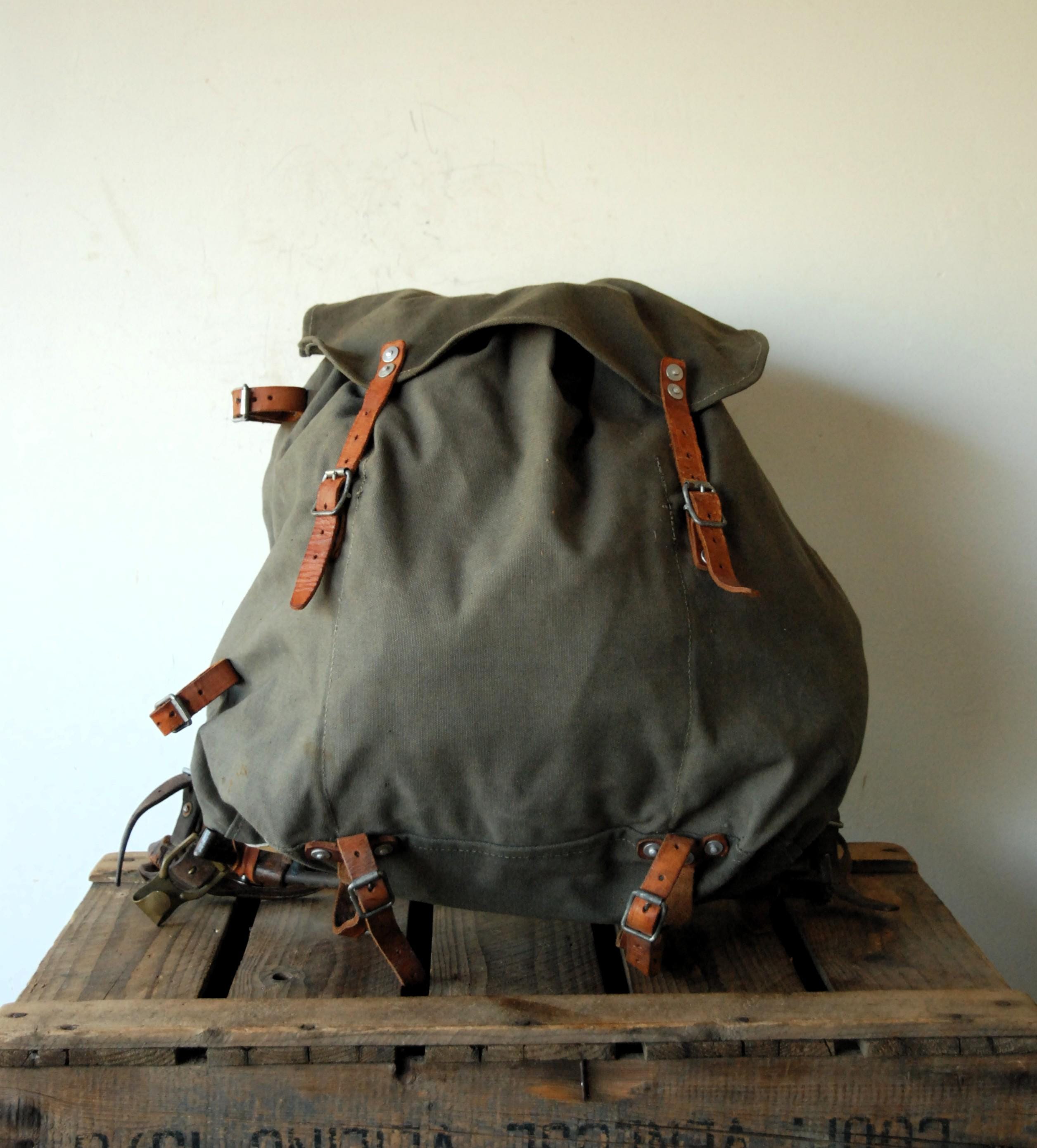 M39 ヴィンテージ　バックパック　40年代 40s スウェーデン軍ミリタリーM39バックパックキャンバスリュック