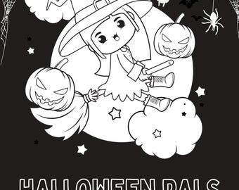 Halloween Pals Malbuch