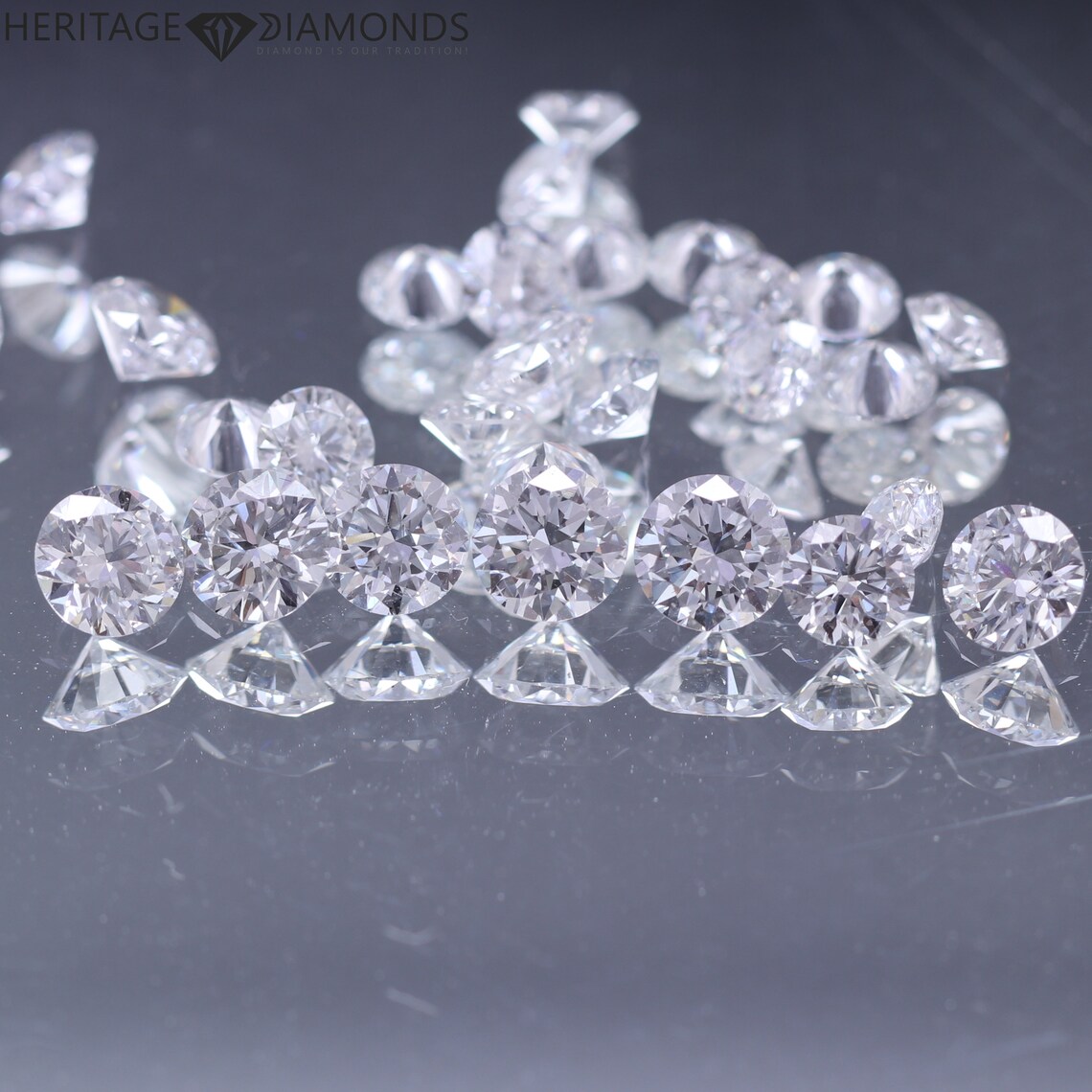 Loose Diamonds 0.90mm 100 Natural Real Round Brilliant Cut Etsy