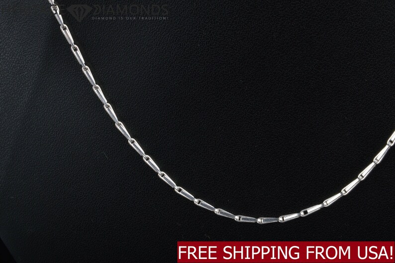 18 Inches Handmade 925 Sterling Silver Chain Necklace Italian Style 5 g 1.80mm