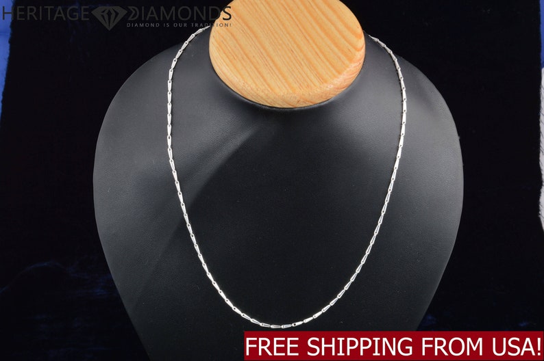 18 Inches Handmade 925 Sterling Silver Chain Necklace Italian Style 5 g 1.80mm