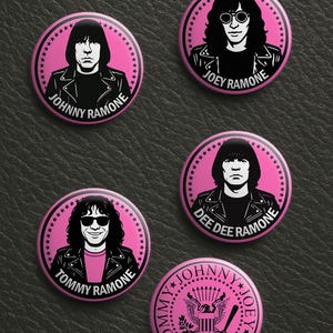 Ramones Pin Buttons