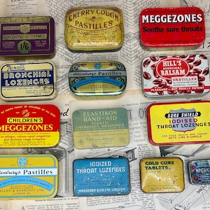 Vintage Medical Tins: 1920s-1970s Display Storage