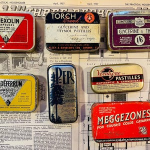 Vintage Medical Tins: Collectible Display Tins, 1910s-1970s