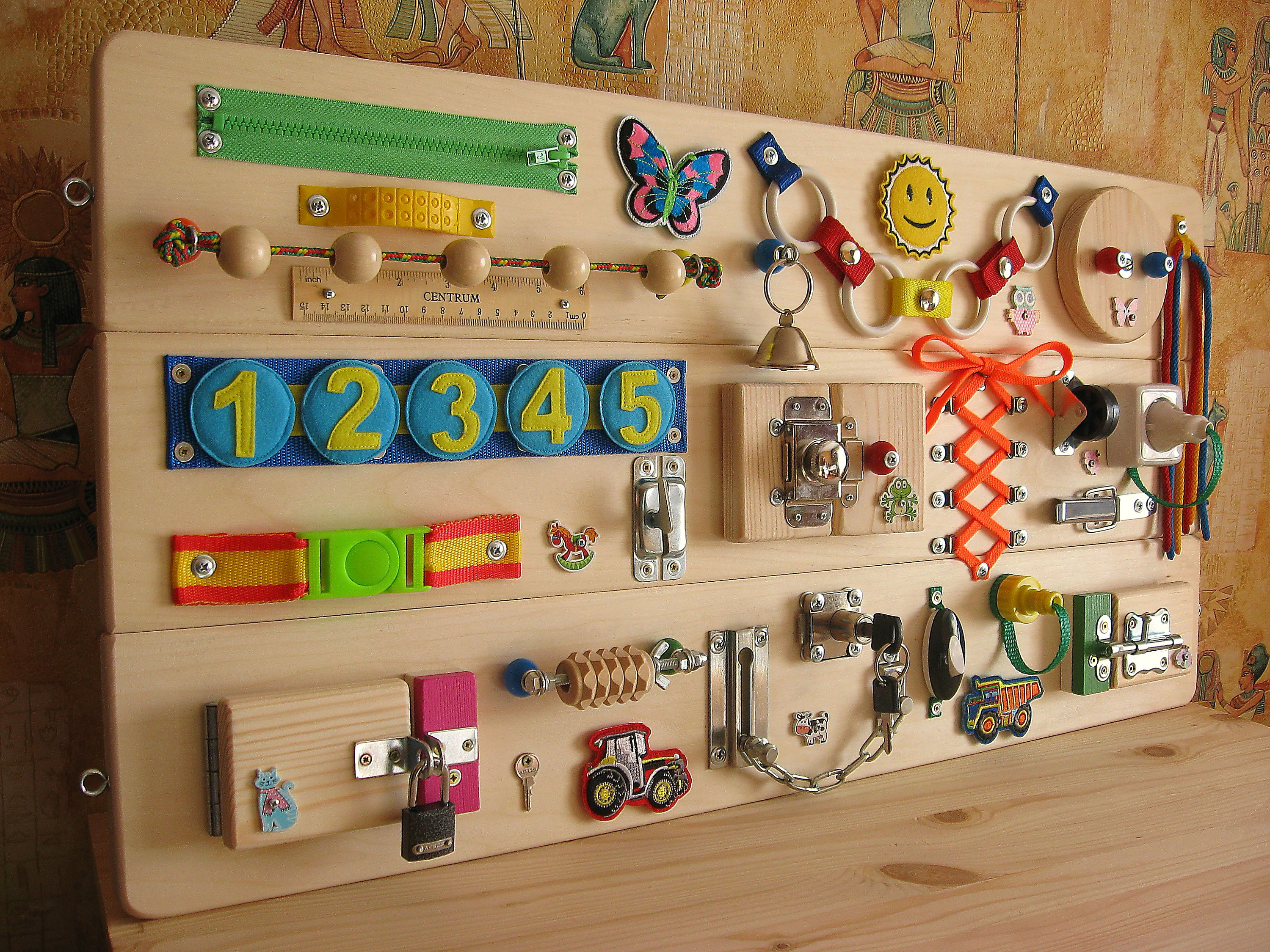 Busy Board with Felt removable numbers Sensory Children | Etsy