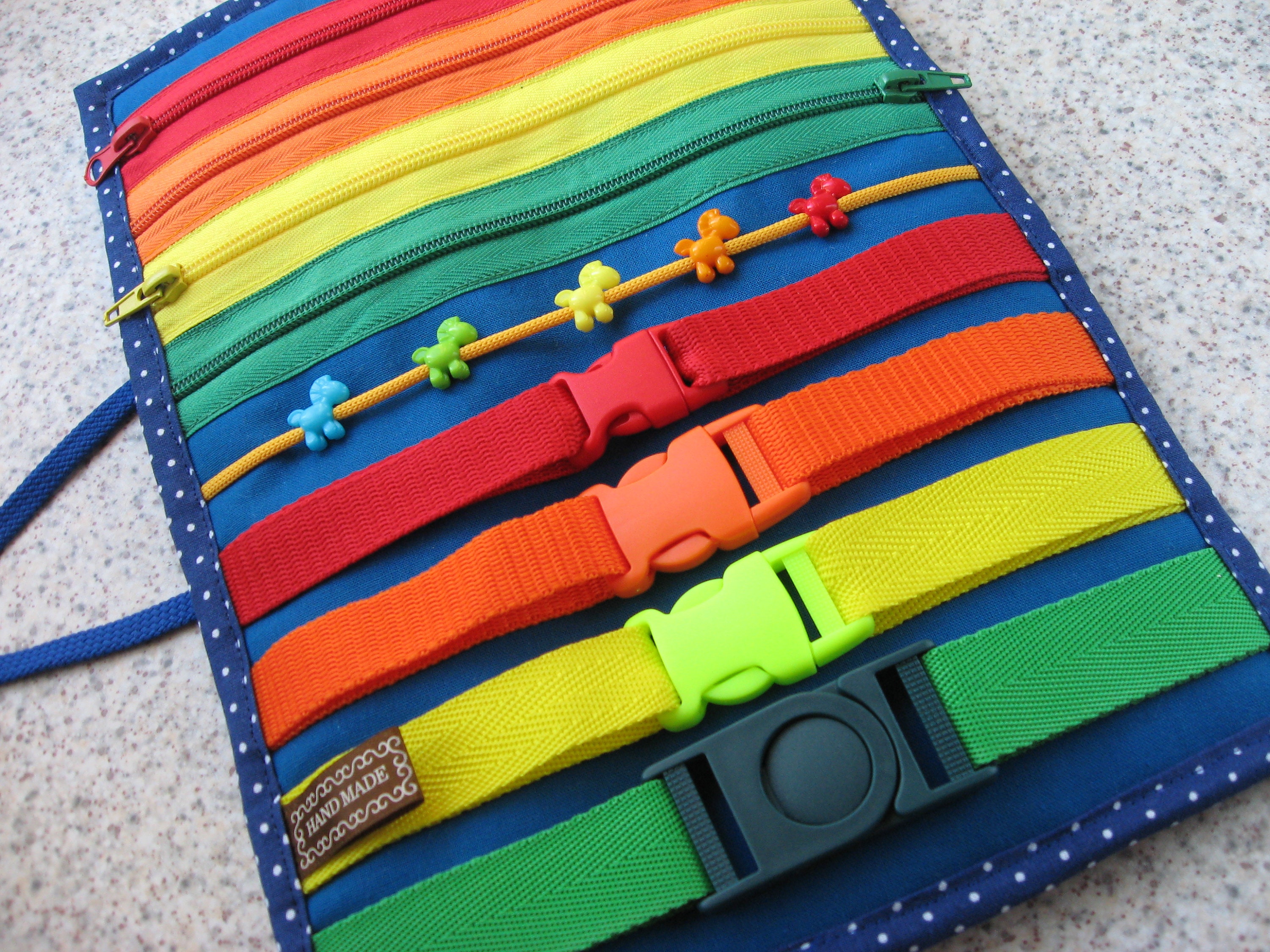 Zipper and buckle Toddler toy Travel toy with fasteners for Etsy