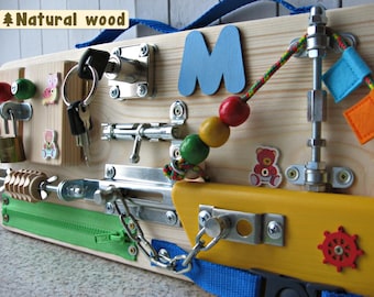 Personalized busy Board Small boat, Toy for toddler, Sensory children  Game, Activity Toy, Toy with latches,  Wooden Toy, Toddler quiet game