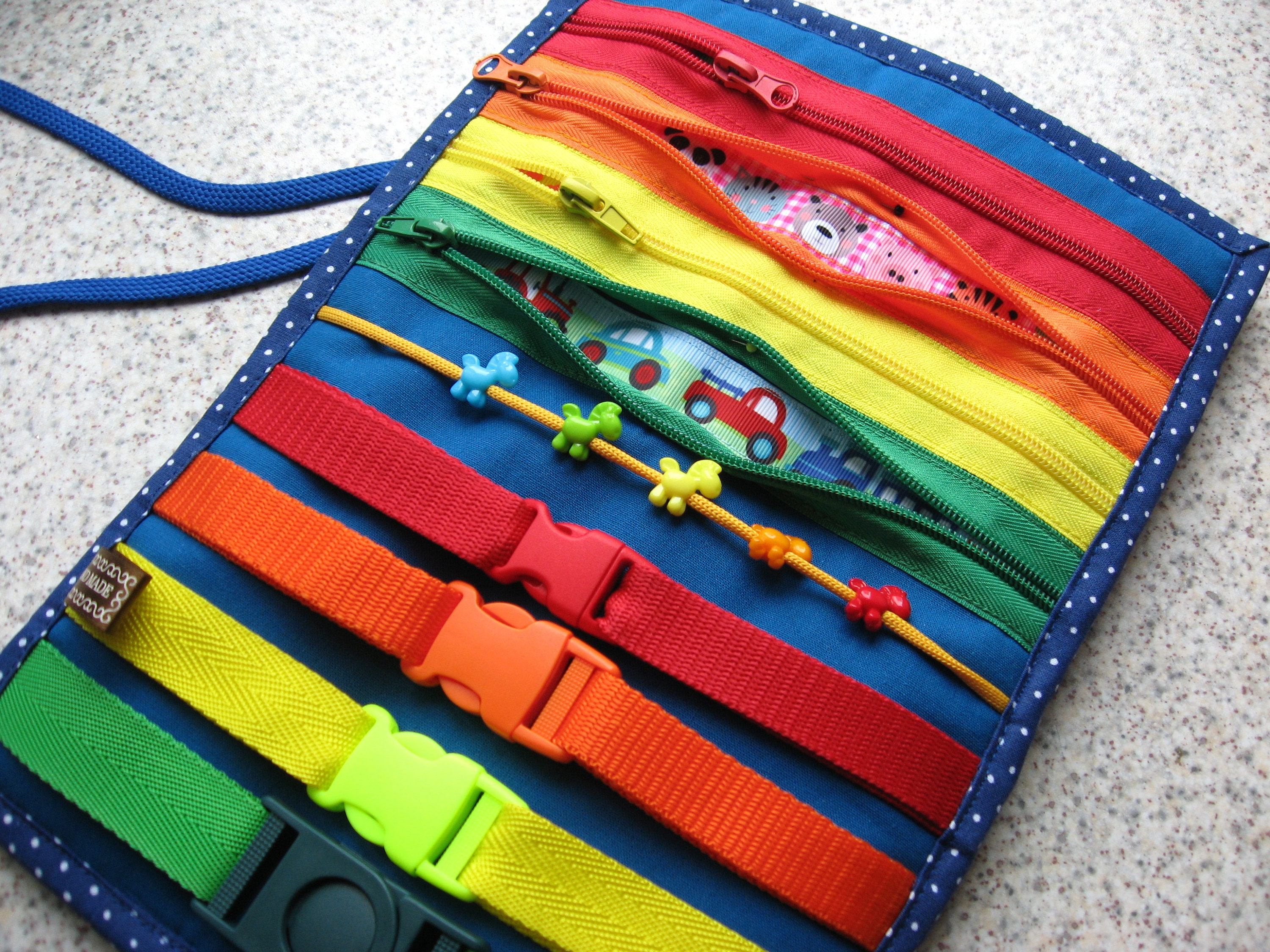 Zipper and buckle Toddler toy Travel toy with fasteners for Etsy