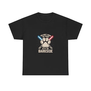 The Power of the Barkside Paw Lightsaber Tee funny Dog Sci Fi Shirt