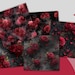 Dark Red Roses Digital Paper, Gothic Floral Seamless Backgrounds ...