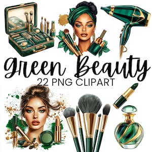 Clipart accessori trucco, Clip Art ragazza glamour, Marchio truccatore, Clipart cosmetici, Download digitale PNG, Uso commerciale, Ragazza cool