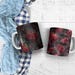 Dark Red Roses Digital Paper, Gothic Floral Seamless Backgrounds ...