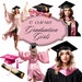 Clipart Graduation PNG Illustration Digital Planner Download Pink ...