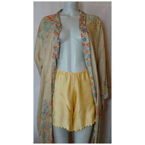 Vintage 1940s/40s Gold Satin Cami KNICKERS/TAP PAN