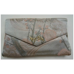 Vintage 1930s/30s Lamé Leaf Clutch PURSE/HANDBAG Antique