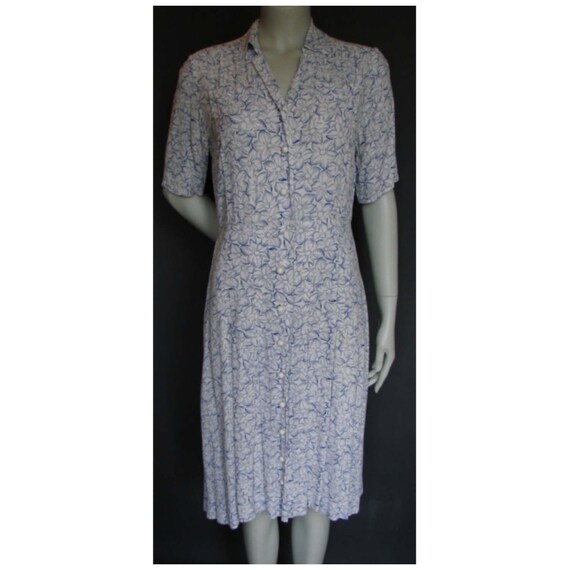 Vintage 1930s/30s Soft Floral Day DRESS Summer Ant