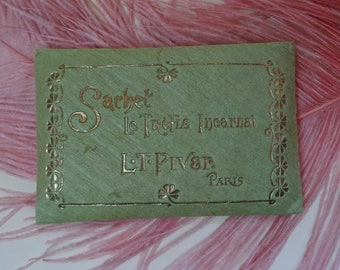 Vintage Rare Art Nouveau 1900s L T Piver FACE POWDER BOX Boudoir Display Poudre de Riz