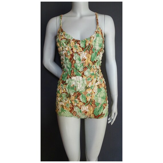 Vintage 1930s/30s 1940s/40s Ruched SWIMSUIT/Bathin
