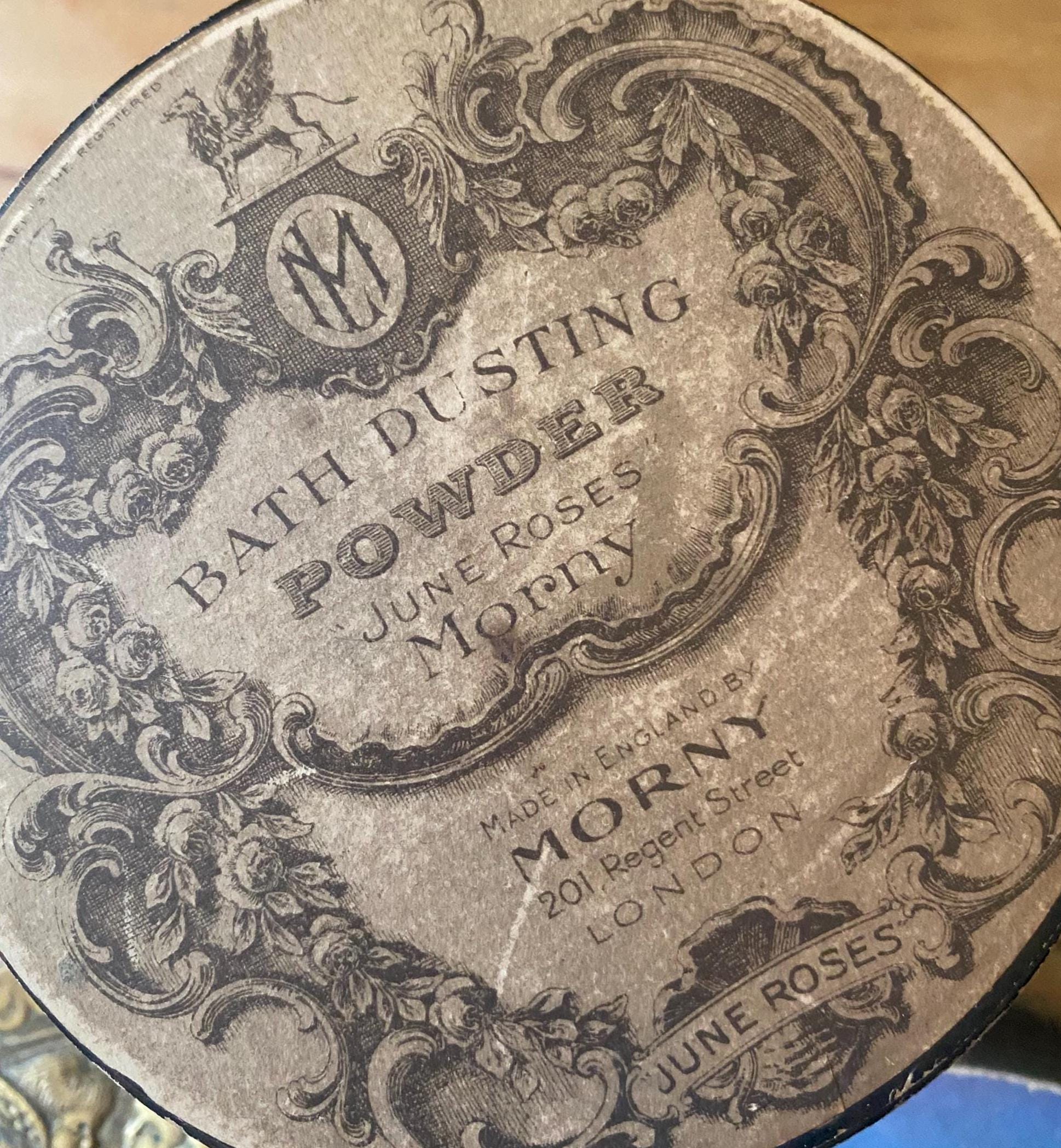 Vintage 1910s/10s 1920s/20s Morny June Roses DUSTING POWDER BOX ...