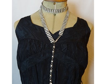Vintage 1950s/50s 1960s/60s Diamonte PASTE BELT/NECKLACE Art Deco Style