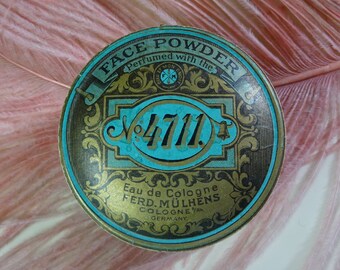 Vintage 1930s/30s 1940s/40s 4711 FACE POWDER BOX Packaging Boudoir