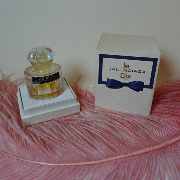 Vintage 1950s/50s 1960s/60s Balenciaga Le Dix PERFUME BOTTLE & BOX Boudoir Display