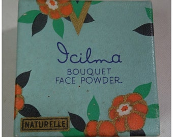 Vintage 1930s/30s 1940s/40s Icilma FACE POWDER BOX Boudoir Display