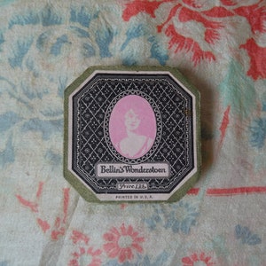 Vintage 1920s/20s 1930s/30s BELLIN&#39;S WONDERSTOEN BOX Hair Removal Packaging Boudoir