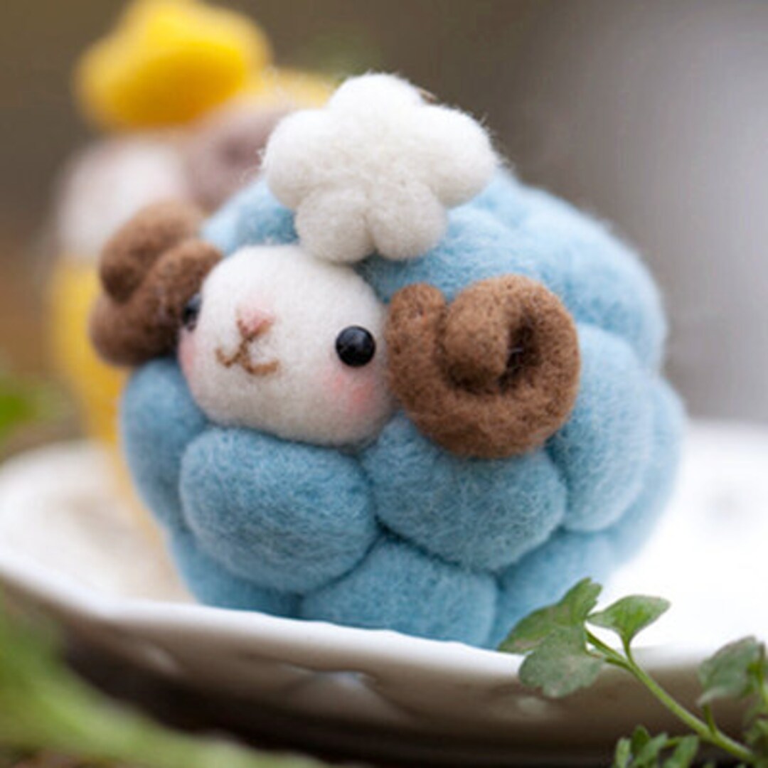 Wool Needlecraft Needlepoint Needle Felted Felting Cute Animal Kit