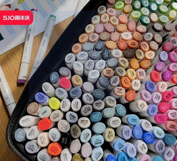 Ohuhu markers set - Etsy 日本