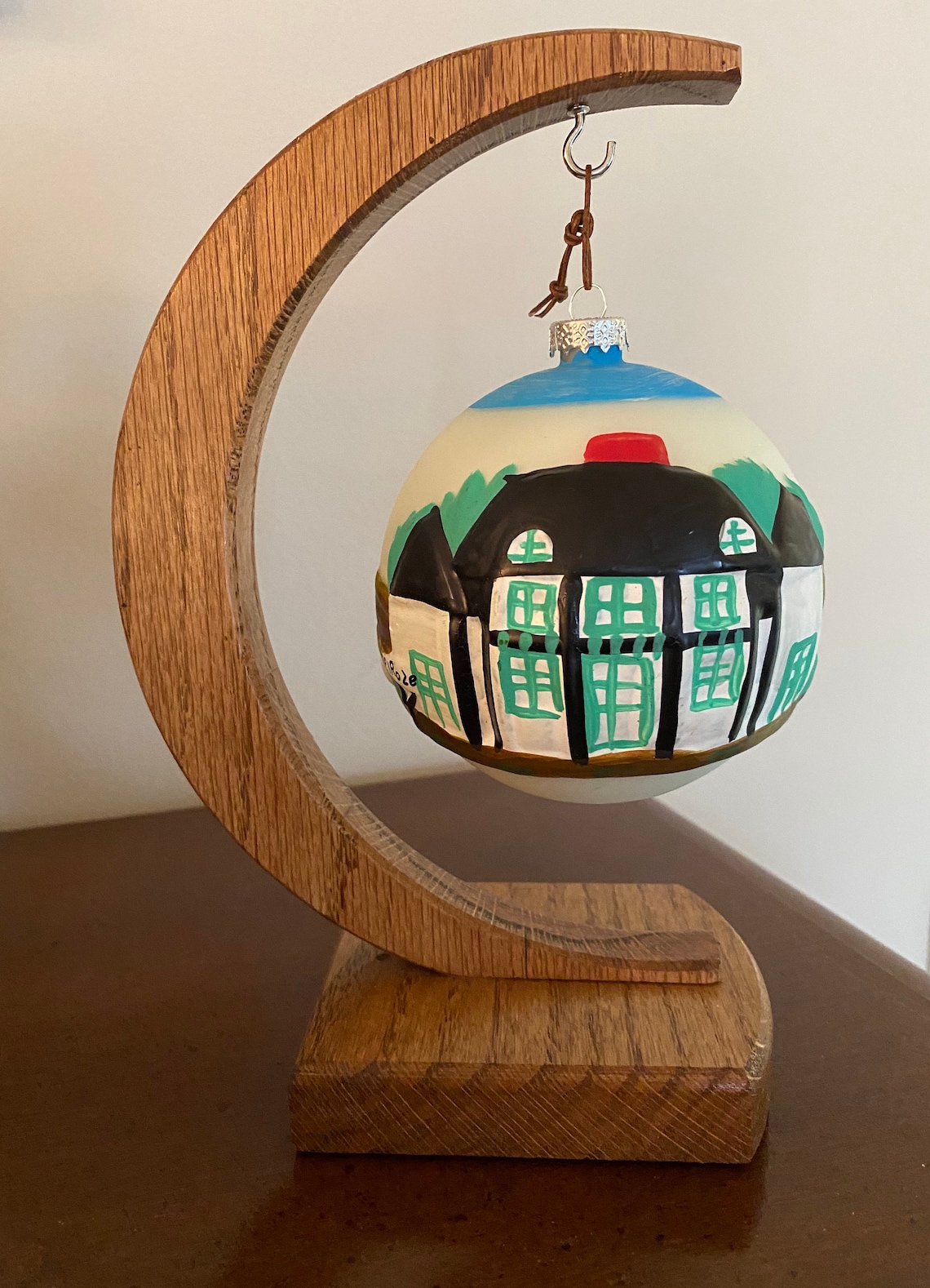 Ornament stand/ keepsake ornament stand / wood display stand / Etsy