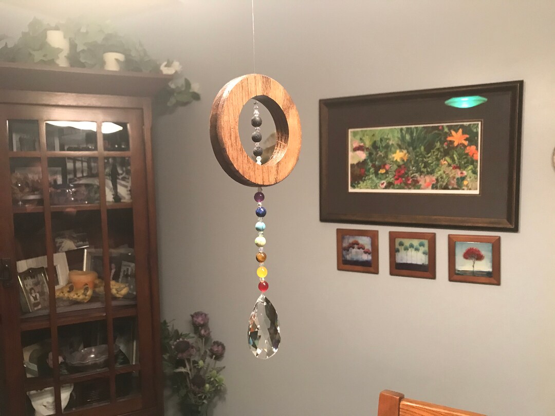 Chakra Dangler Style Sun Catcher/ Solar Shaped Charkra Sun Etsy