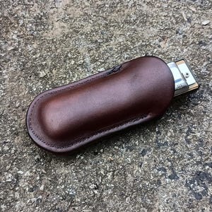 Formed Leather Harmonica Holder: Blues Harp Pouch, Musician Gift
