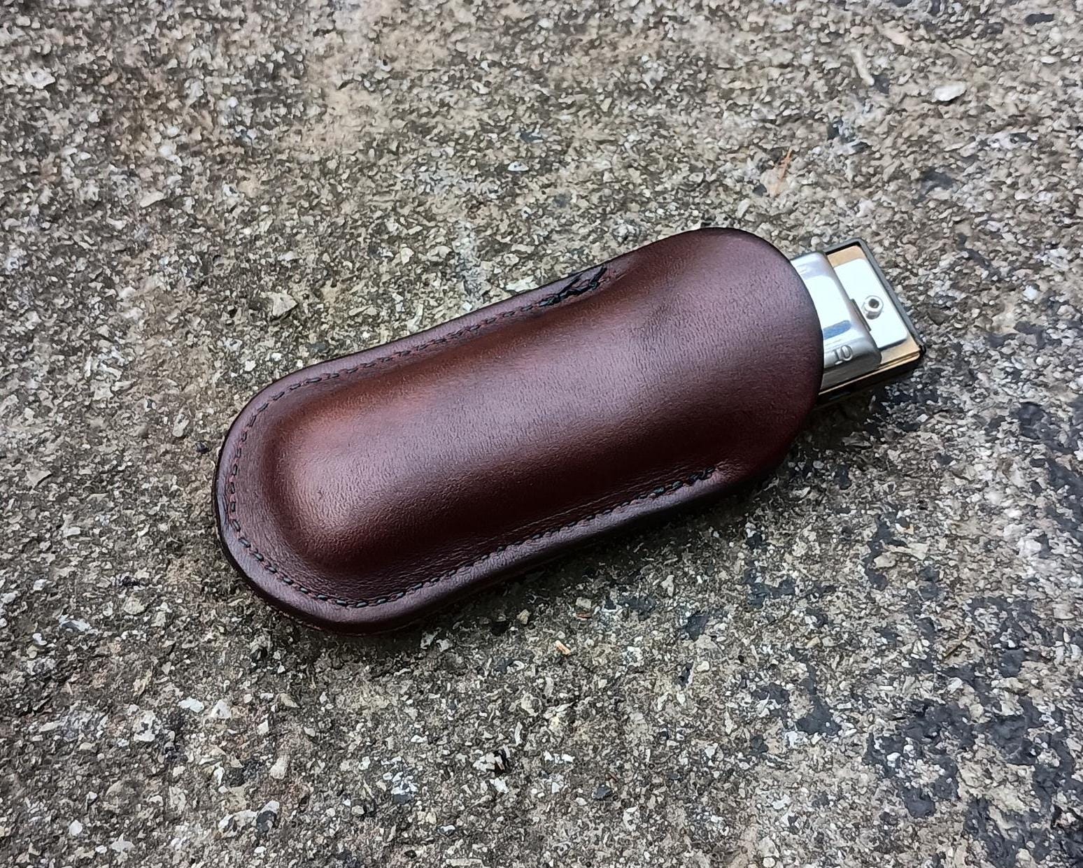 Formed Leather Harmonica Holder: Blues Harp Pouch, Musician Gift