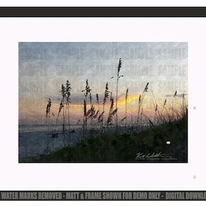 DIGITAL DOWNLOAD 3 Print Sizes - of Original Digital Art Sunset Dunes perfect for framing, wall decor, Framed Art, Gift, and more