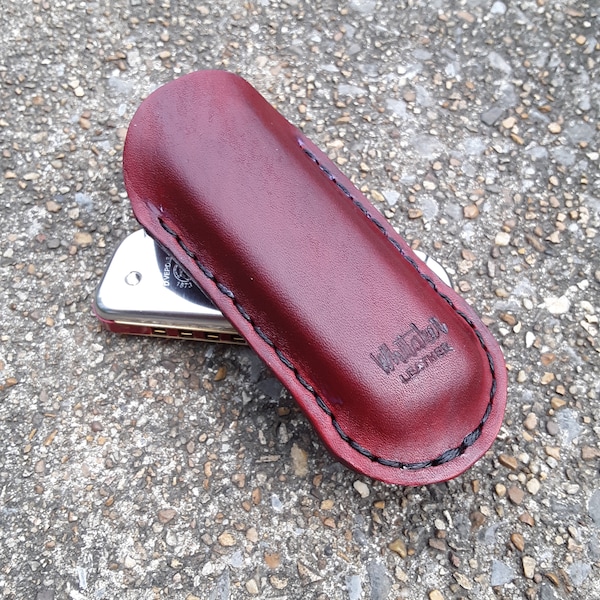 Pochette porte-harmonica en cuir formé pour harpe blues, harmoniciste, versions en cuir épais ou mince, cadeau parfait pour musicien