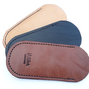 Thin Leather Harmonica Holder: Blues Harp Pocket Pouch