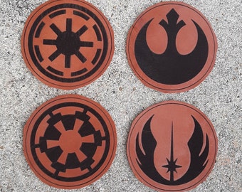 Leather Rebel Alliance Patch / Jedi Order Patch / Galactic Empire Patch / Galactic Republic Patch Star Wars Inspired