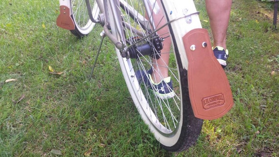 PERSONALIZED FREE Leather Bicycle Mud Flaps. Each Pair Customized to Your Order Made in the USA. Perfect Gift for Vintage Bicycle Lovers Etsy UK