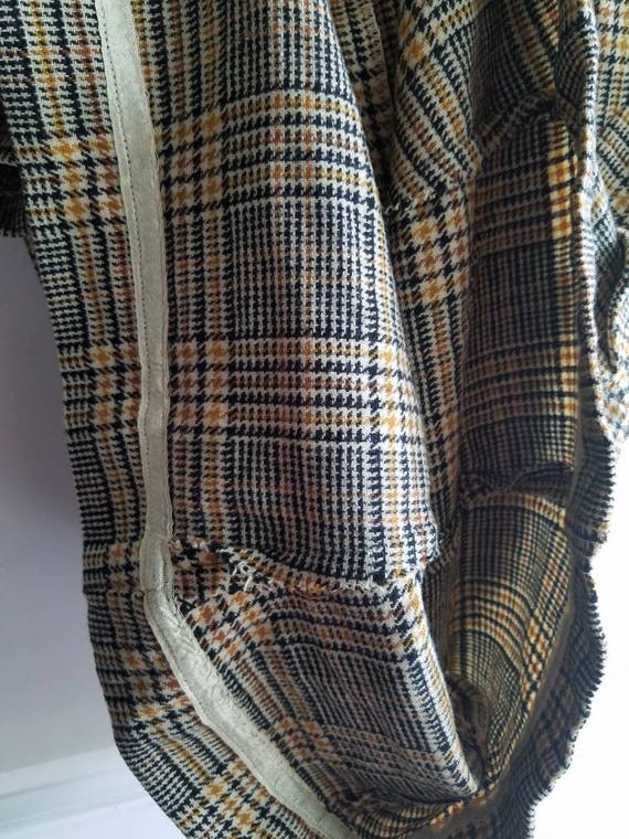 Vintage 90er Jahre Kleid Kariert Braun Und Beige Shirt Kleid Etsy