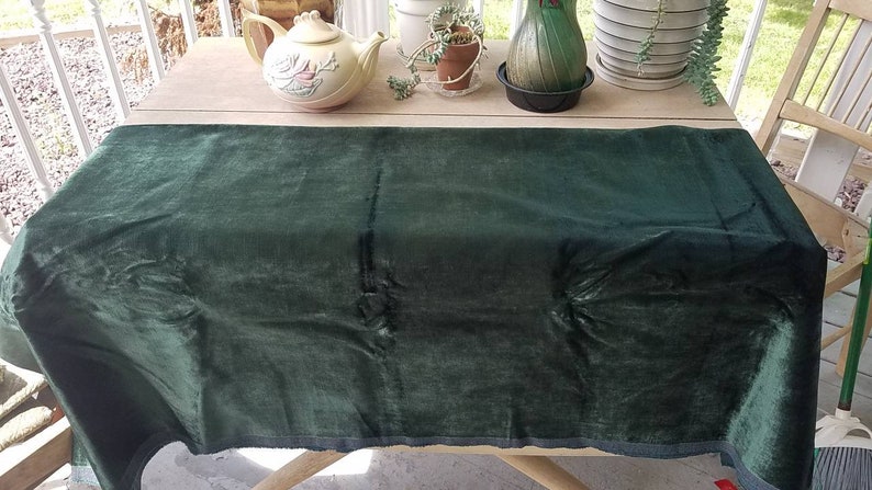 Green velvet fabric yard upholstery fabric sewing fabric dark green velvet craft supplies wholesale fabric