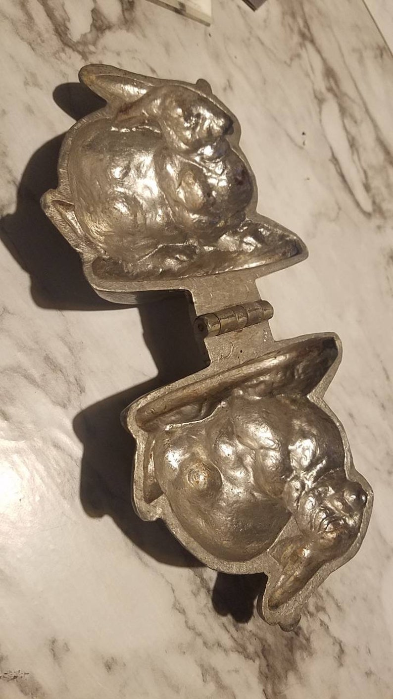 Antique mold ice cream rabbit bunny collectible Victorian antique E and Company mold 359