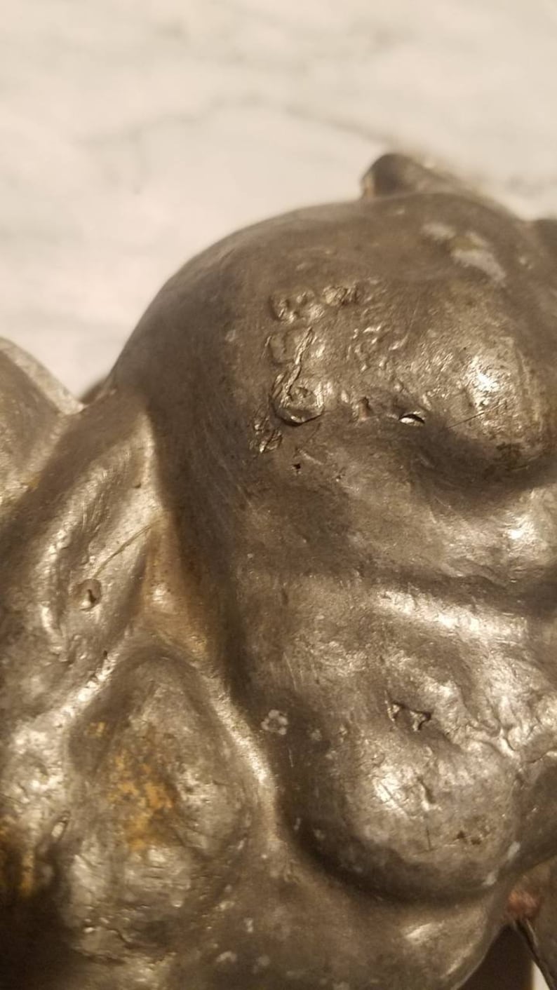 Antique mold ice cream rabbit bunny collectible Victorian antique E and Company mold 359